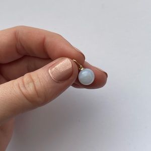 Mejuri Blue Lace Agate Charm